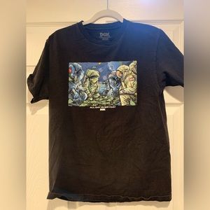 DGK astronaut printed design on men’s medium black shirt